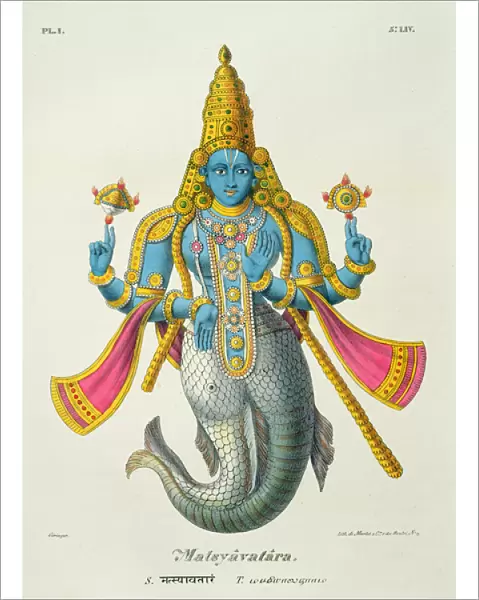 Matsyavatara or Matsya, from L Inde francaise