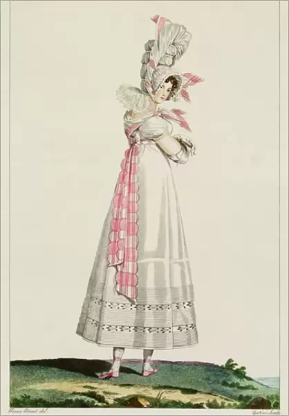 Summer Dress, fashion plate from Incroyables et Merveilleuses