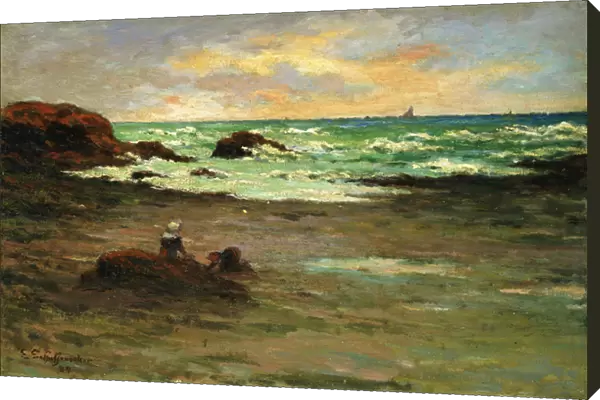 A corner of the Beach at Concarneau; Un Coin de Plage a Concarneau, 1887 (oil on canvas)
