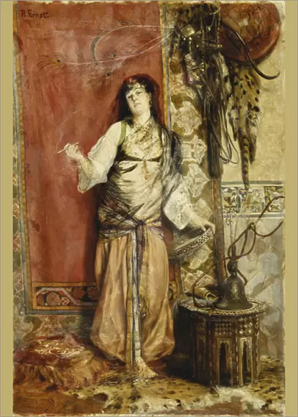 The Odalisque, (oil on panel)