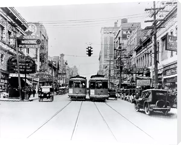 Elm Street, Dallas 1922 (b  /  w photo)
