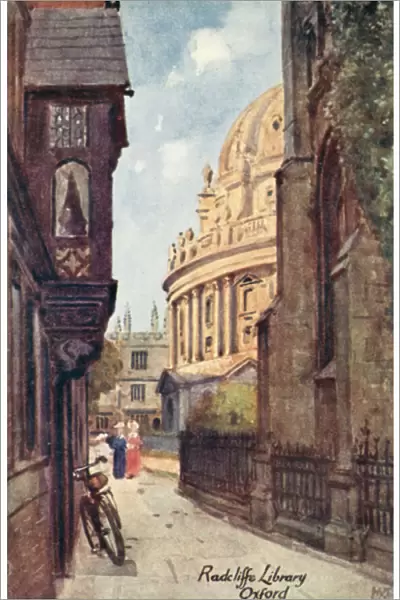 Radcliffe Library, Oxford (colour litho)