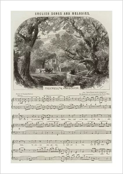 English Songs and Melodies, Farewell to the Woodlands (engraving)