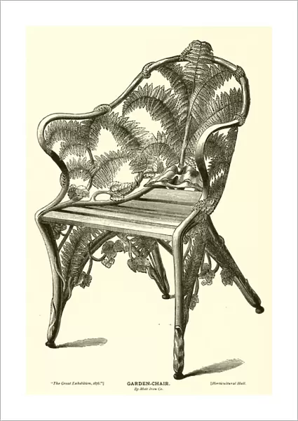 Garden-Chair, by Mott Iron Company (engraving)