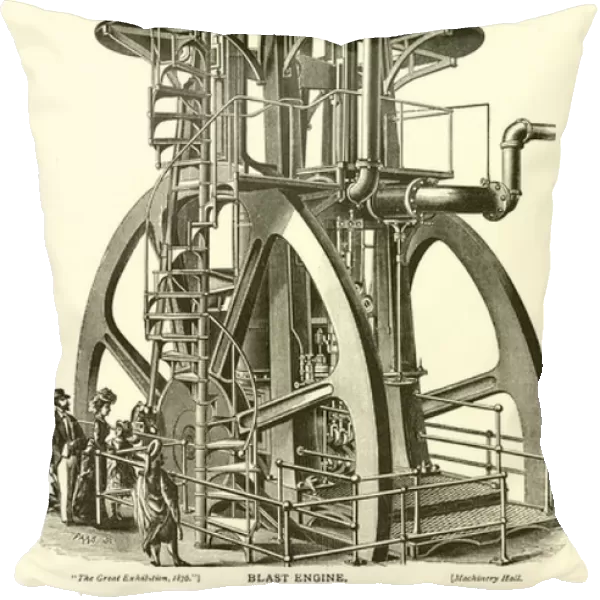 Blast Engine, by I P Morris Company, Philadelphia (engraving)
