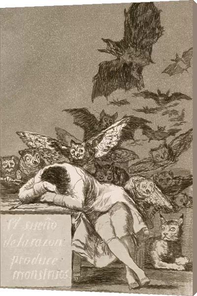 The Sleep of Reason Produces Monsters by Francisco Goya, 1799 (etching with aquatint)