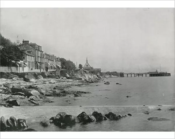 Innellan, showing the Rocky Beach and the Steamboat Pier (b  /  w photo)