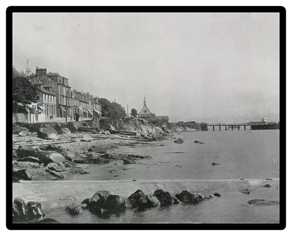 Innellan, showing the Rocky Beach and the Steamboat Pier (b  /  w photo)