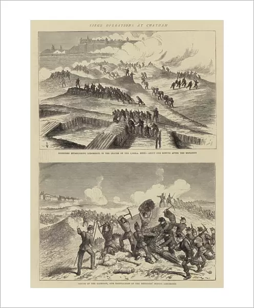 Siege Operations at Chatham (engraving)