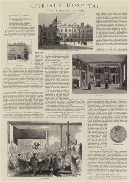 Christs Hospital (The Bluecoat School) (engraving)