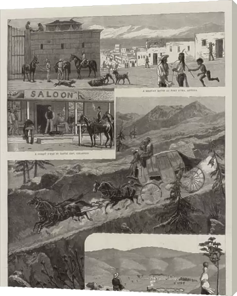 On the Southern Route from San Francisco to New York (engraving)
