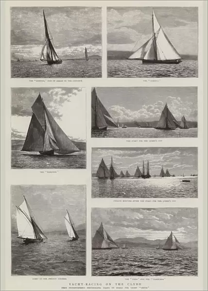 Yacht-Racing on the Clyde (engraving)