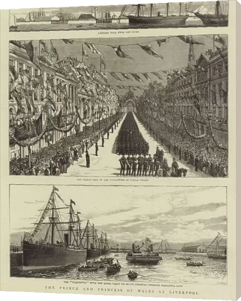 The Prince and Princess of Wales at Liverpool (engraving)
