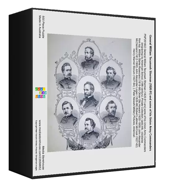 General William Tecumseh Sherman (1820-91) and some of his Union Army Commanders