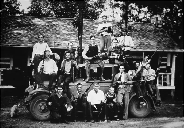 The Birger Gang, of Southern Illinois, 1924 (b  /  w photo)
