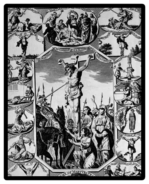Frontispiece from The New and Complete Book of Martyrs