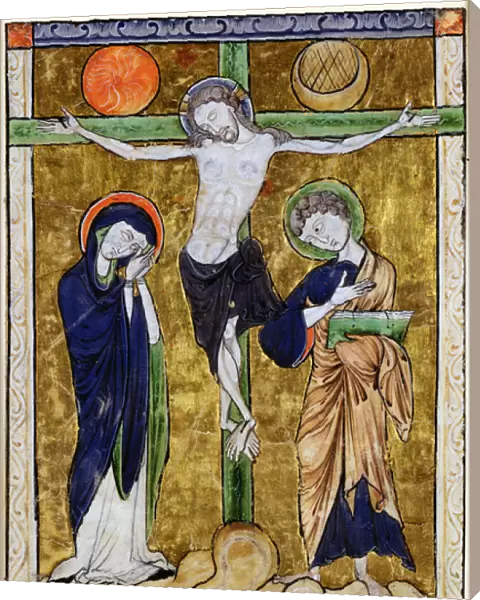 The Crucifixion, from a Psalter, c. 1215 (vellum)