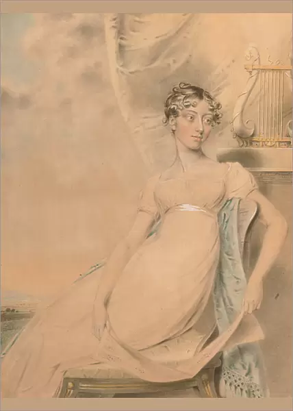 Portrait of Anne Lucy Poulett, Lady Nugent (w  /  c on paper)