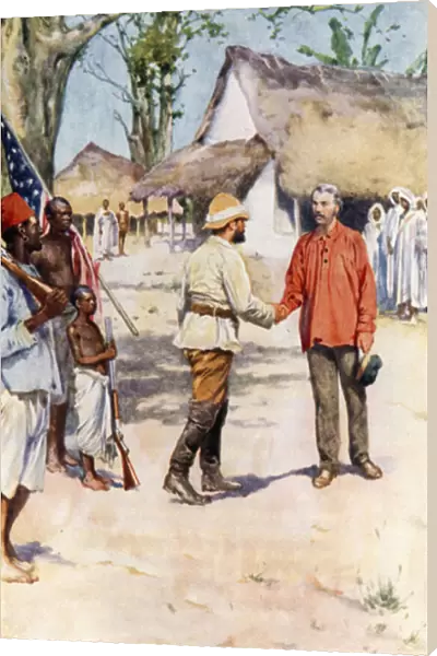 Livingstone and Stanley at Ujiji