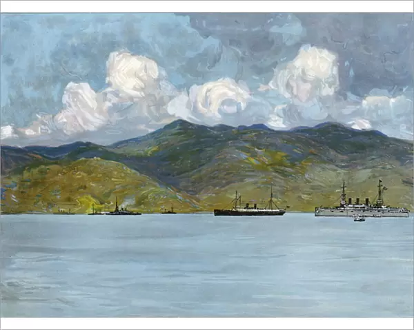 Our War-Ships off the Coast near Santiago de Cuba, June 3, 1898