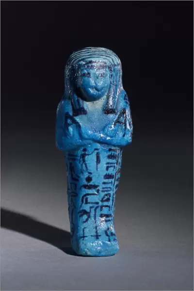 Figurine inscribed for the priest of Amun, Amenemope and Shawabti from Tomb 148, Thebes