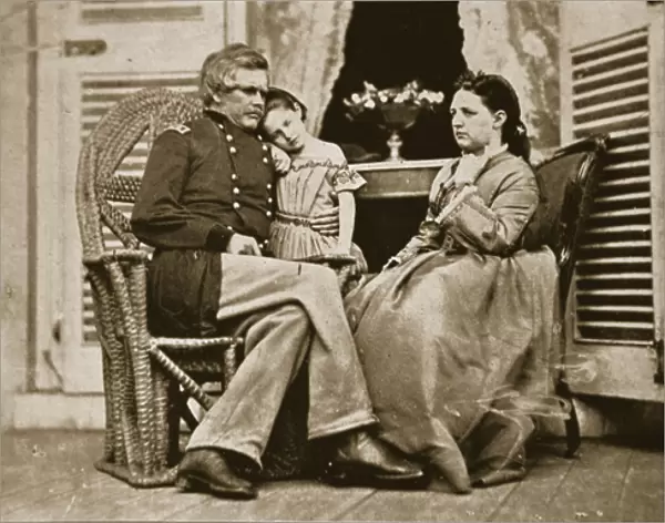 General E. O. C. Ord with his Wife and Daughter, 1861-65 (b  /  w photo)