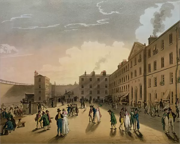 Kings Bench Prison (exterior), from Ackermanns Microcosm of London