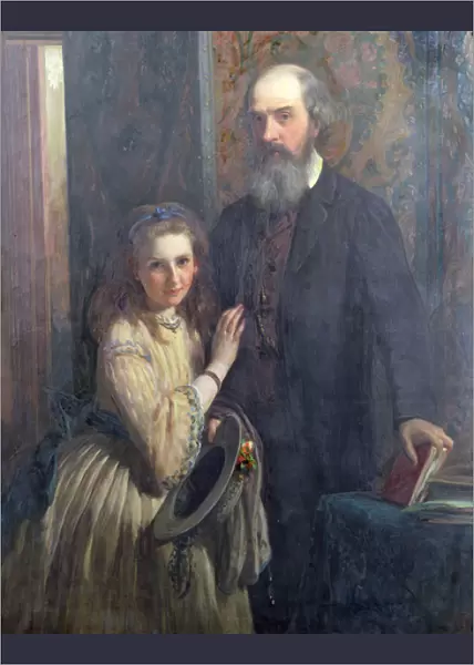 Sir William FitzHerbert with his daughter, Ida, 1862