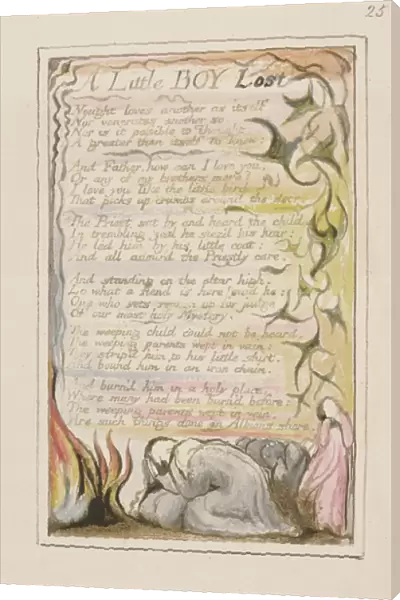 P. 124-1950. pt53 A Little Boy Lost: plate 53 from Songs of Innocence