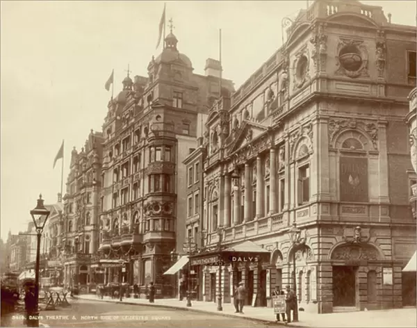 Dalys Theatre and north side of Leicester Square, London (photo)