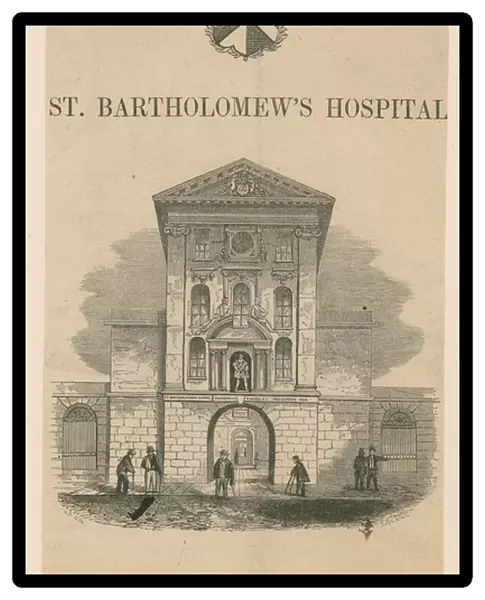 St Bartholomews Hospital, Smithfield. (engraving)