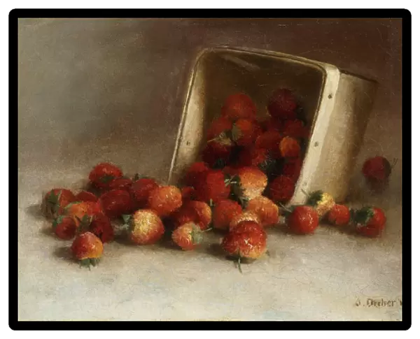 Box of Strawberries, 1897 (oil on canvas)