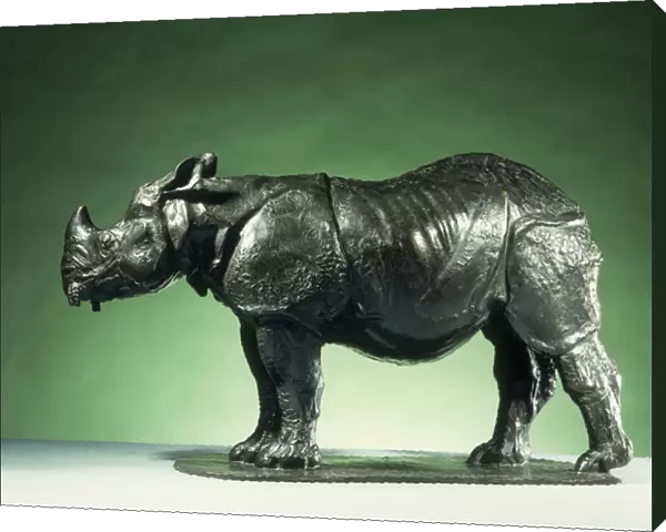 3 Year old Rhinoceros; Rhinoceros de 3 Ans, c. 1910 (bronze with black brown patina)