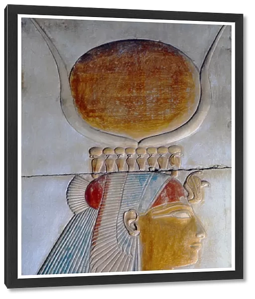Profile of Isis, Temple of Seti I, Abydos (wall paiting)