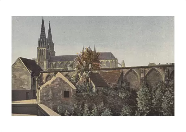 Sees, Cathedrale, Ensembles et restes du cloitre (colour photo)