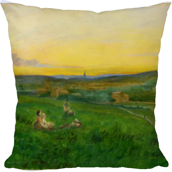 View from Woodhouse Ridge (oil on canvas)