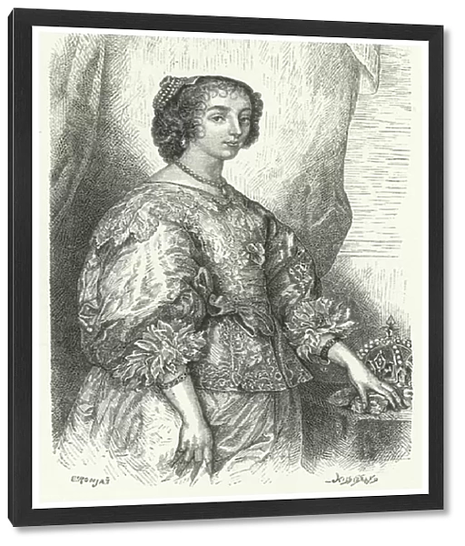 Henrietta Maria of France, Queen Consort of Charles I of England, Scotland and Ireland (engraving)