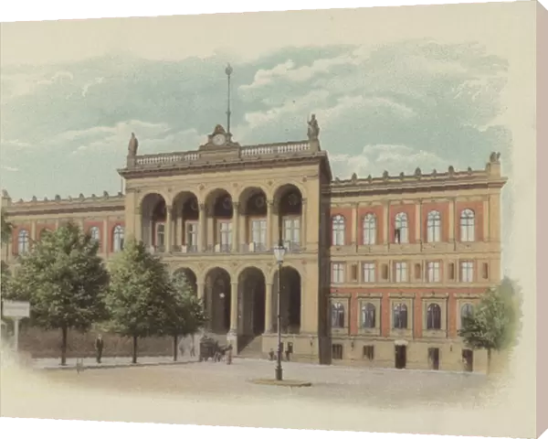 Potsdamer Bahnhof, The Potsdam Railway Station (coloured photo)