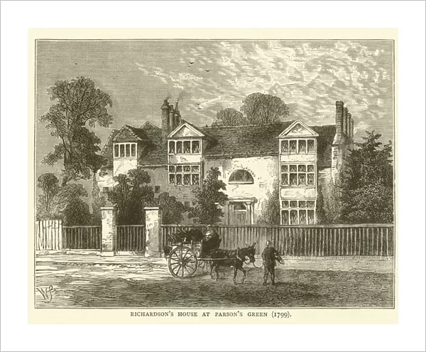 Richardsons House at Parsons Green, 1799 (engraving)