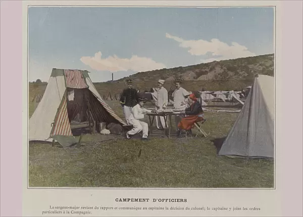 Campement D Officiers (coloured photo)