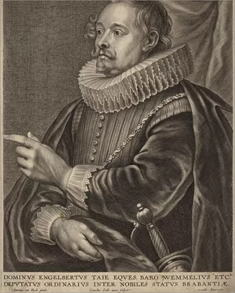Portrait of Engelbert Taye (engraving)