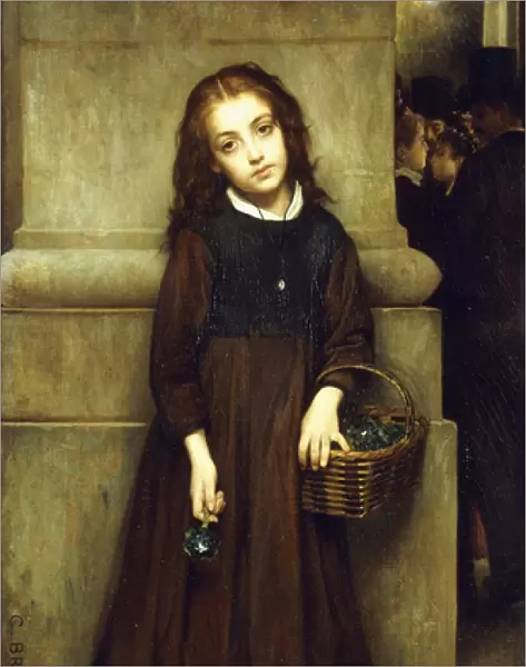 Flower Girl outside the Opera, 1873 (oil on canvas)