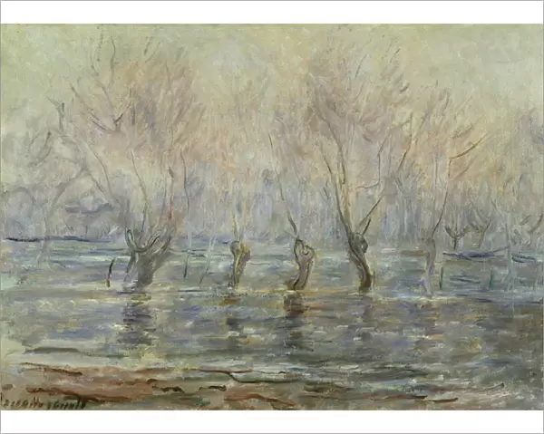 Flood in Giverny; L Inondation a Giverny, c. 1896 (oil on canvas)