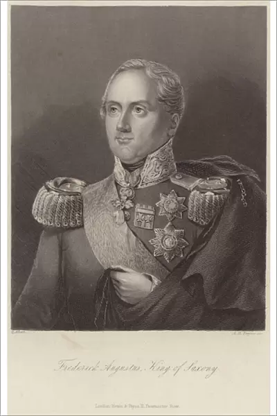 King Frederick Augustus I of Saxony (engraving)