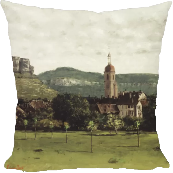 View of Ornans and its Bell Tower, c. 1858 (oil on canvas)