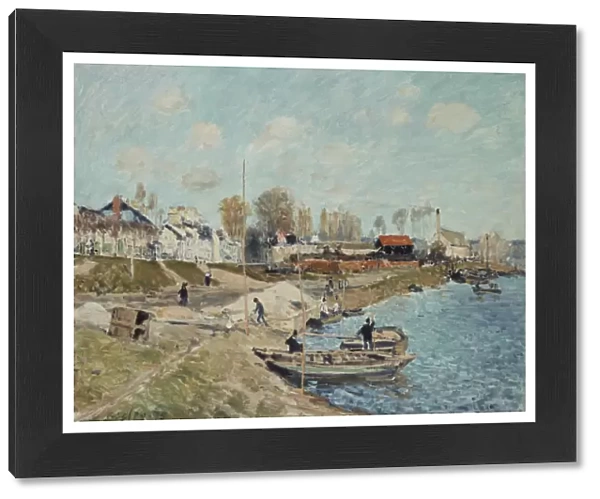 Sand on the Quay, 1875 (oil on canvas)