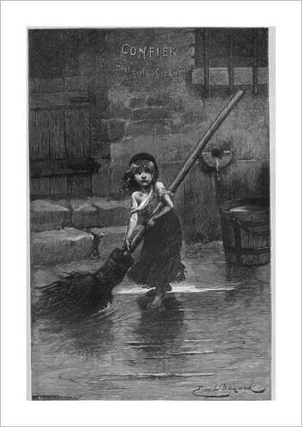Cosette, illustration from Les Miserables by Victor Hugo