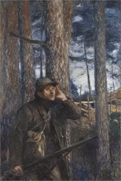 A Poacher, 1894 (oil on canvas)