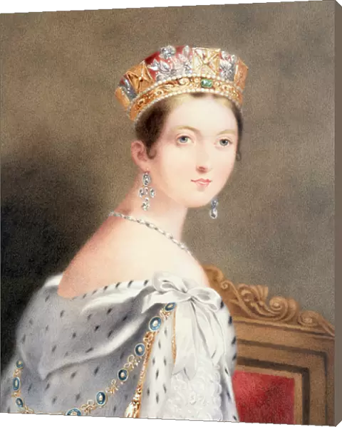 Coronation Portrait of Queen Victoria, 1838 (etching)