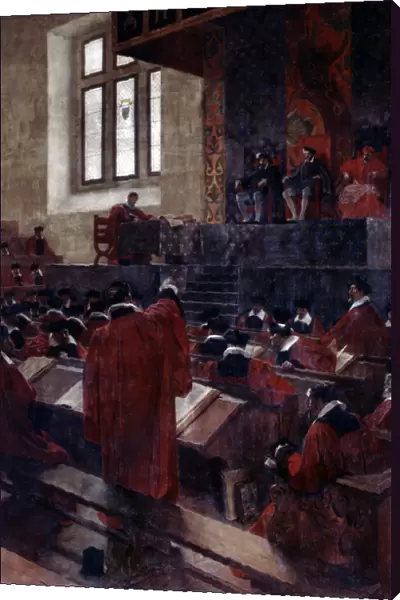Anne du Bourg and Henry II in the Paris Parlement, 10th June 1559, 1893 (oil on canvas)